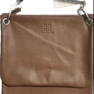 Tan Leather Crossbody Bag